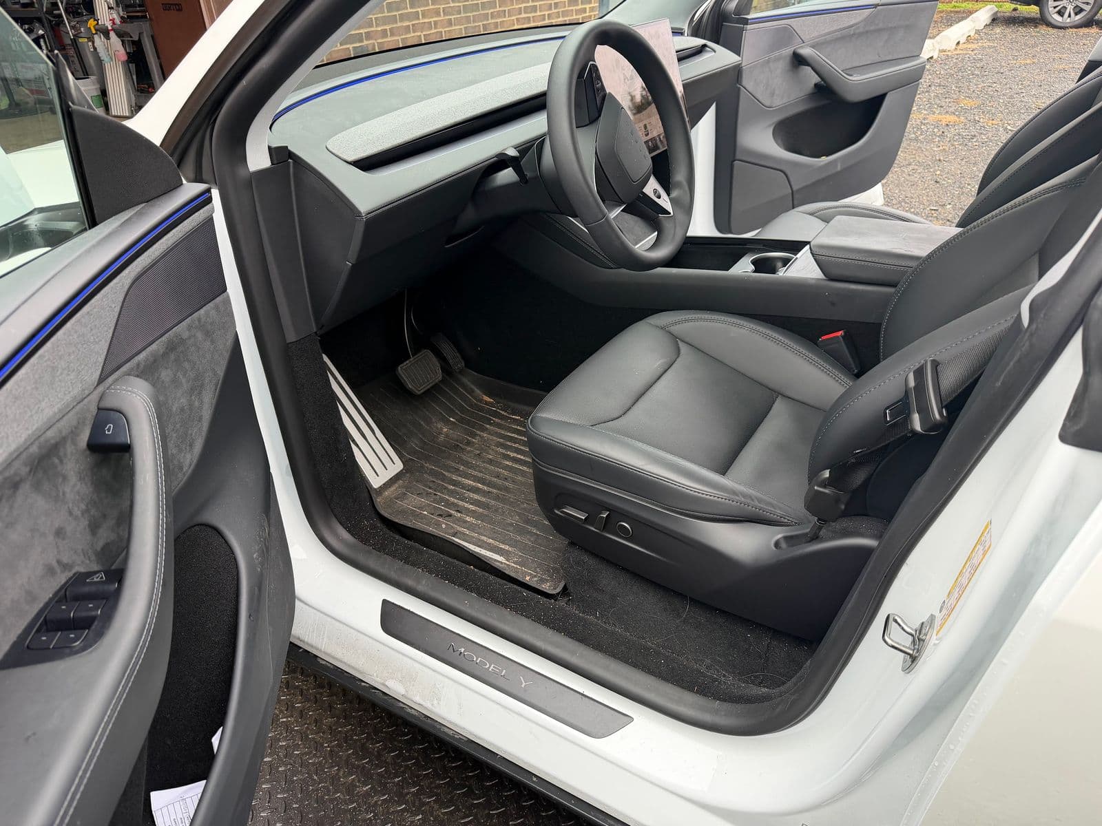 Tesla interior after cleaning and UV-resistant protective coating
